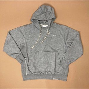 Nike standard issue heather gray pull over hoodie mens sz.L